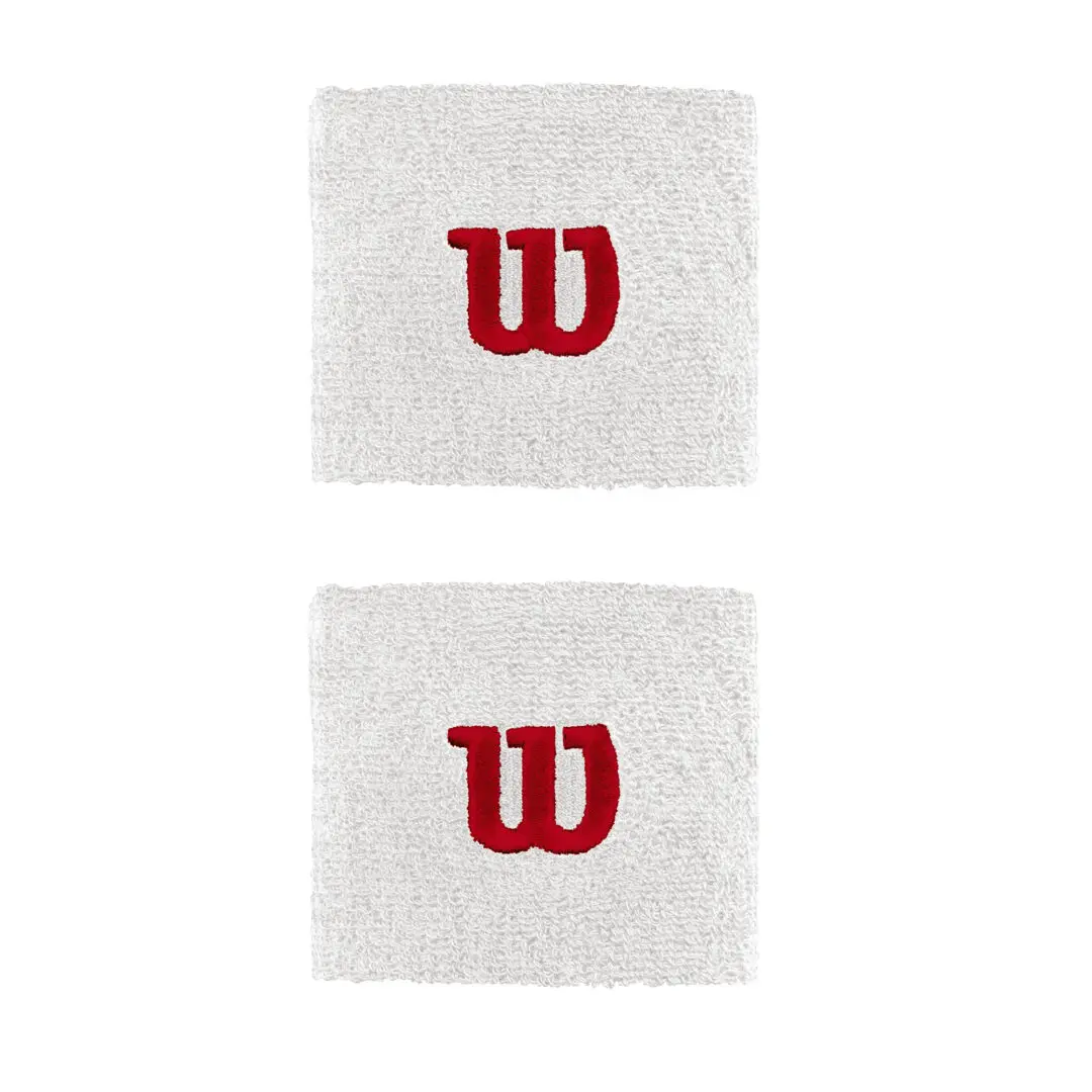 Lot De 2 Wilson Sweatbands : Bracelet Et Bandeau Blancs – Tennis Et Sport